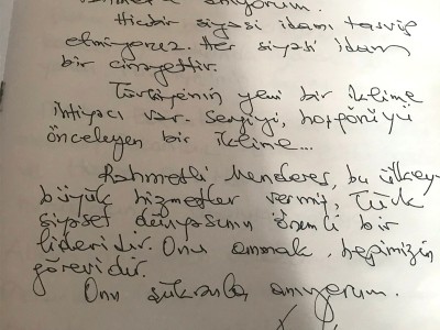 Kemal Kılıçdaroğlu'ndan Şeref Defterimize Veciz Sözler